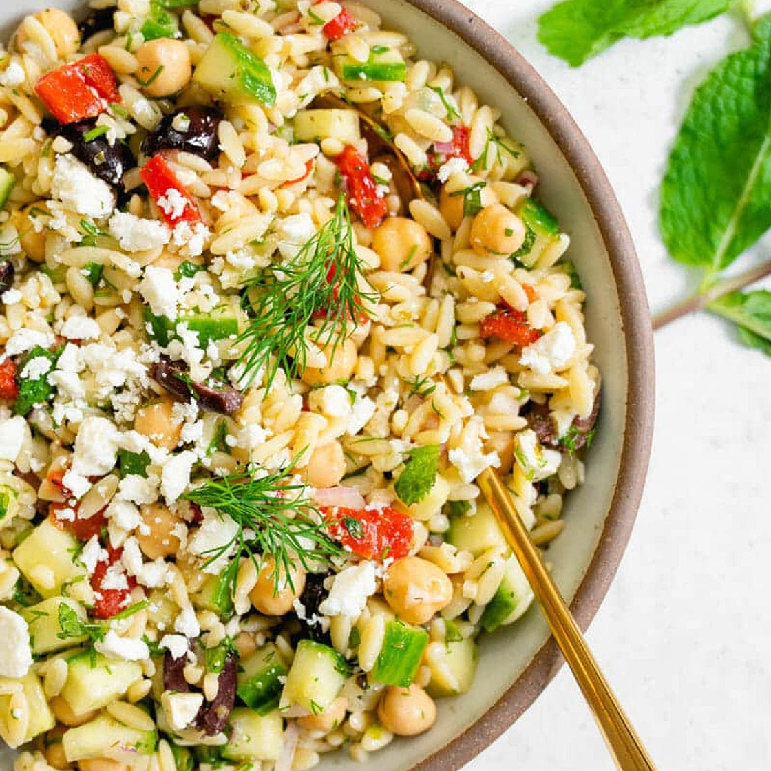 Greek Orzo Salad Recipe