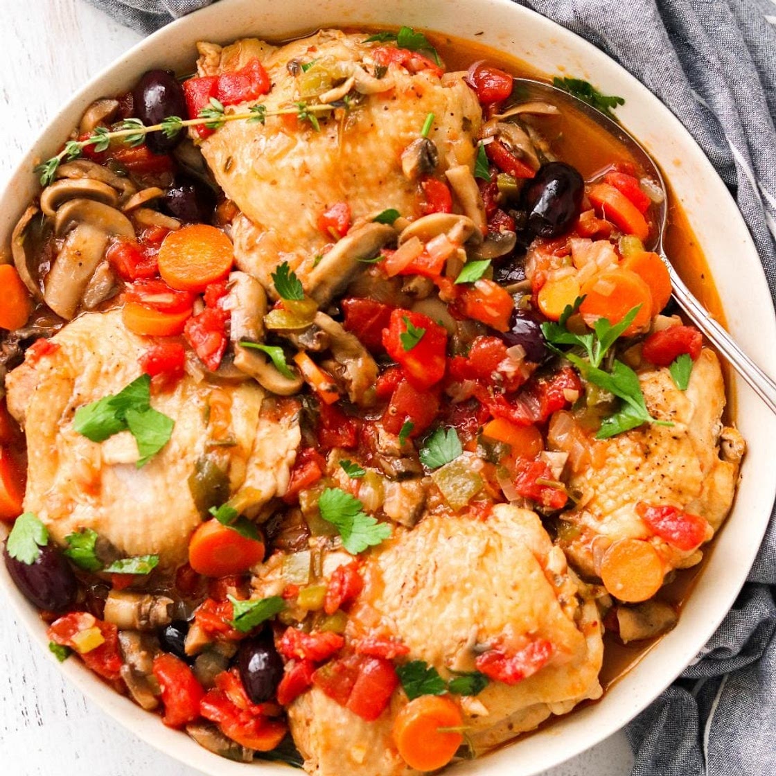 Instant Pot Chicken Cacciatore (Paleo, Whole30, Keto)
