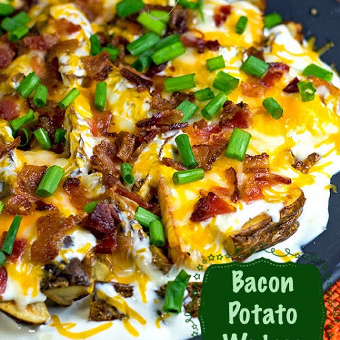 Bacon Cheese Potato Wedges