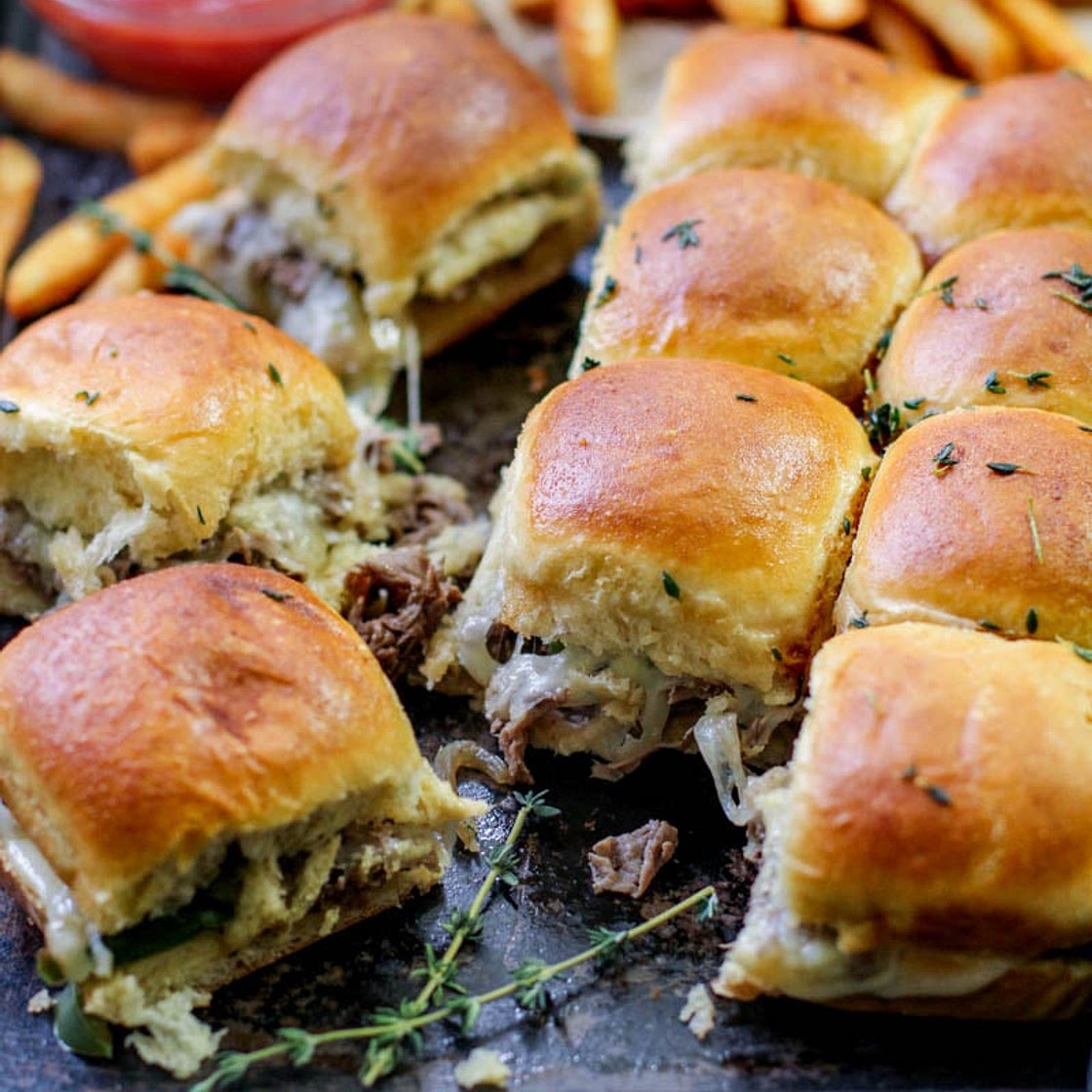 Philly Cheesesteak Sliders