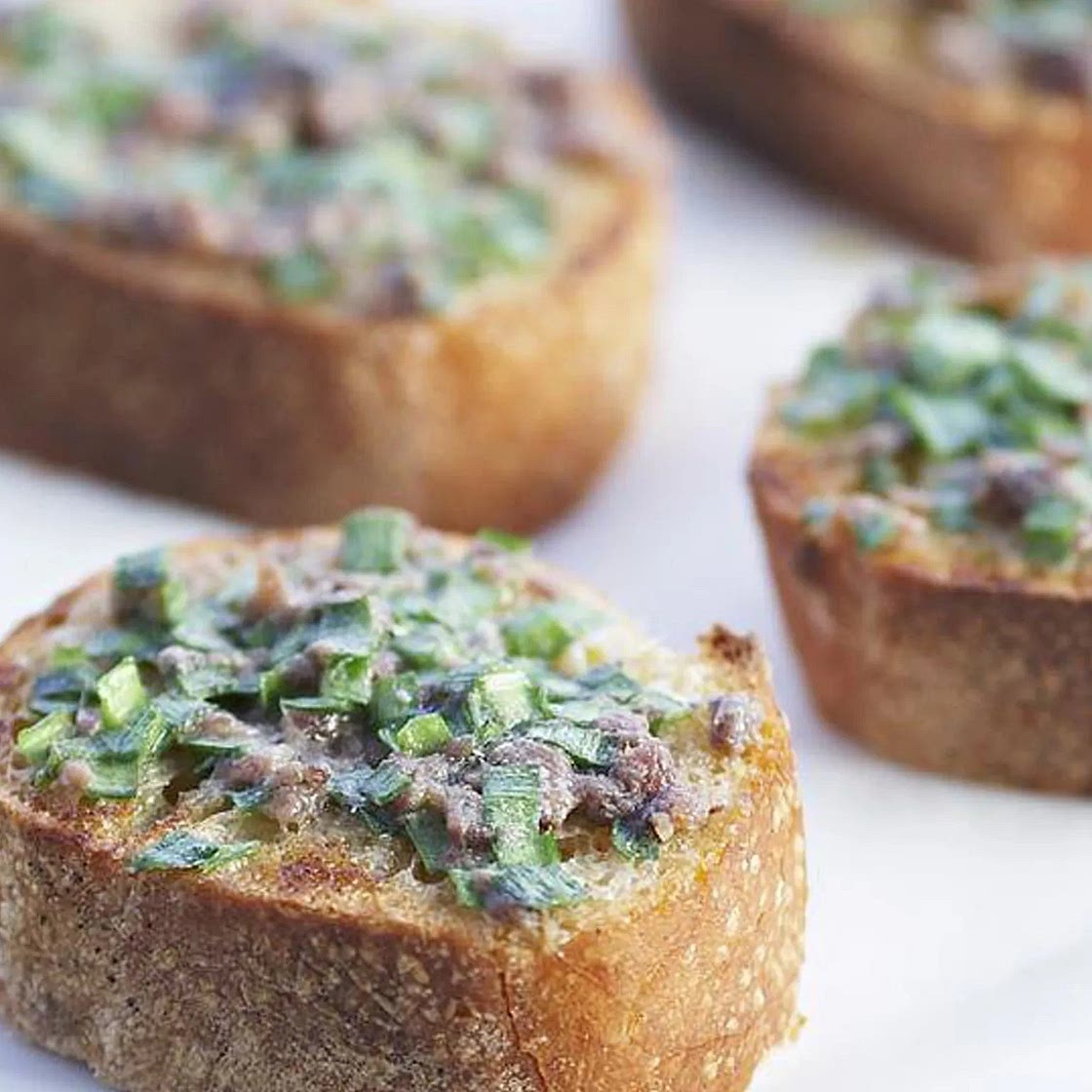 Anchovy toasts
