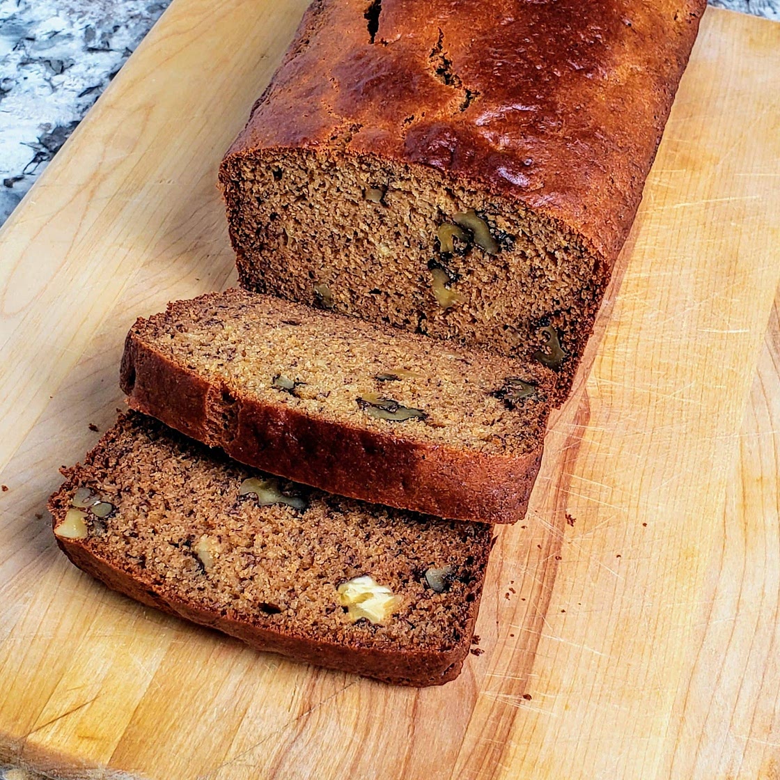 Banana Walnut Bread with Olive Oil and Honey