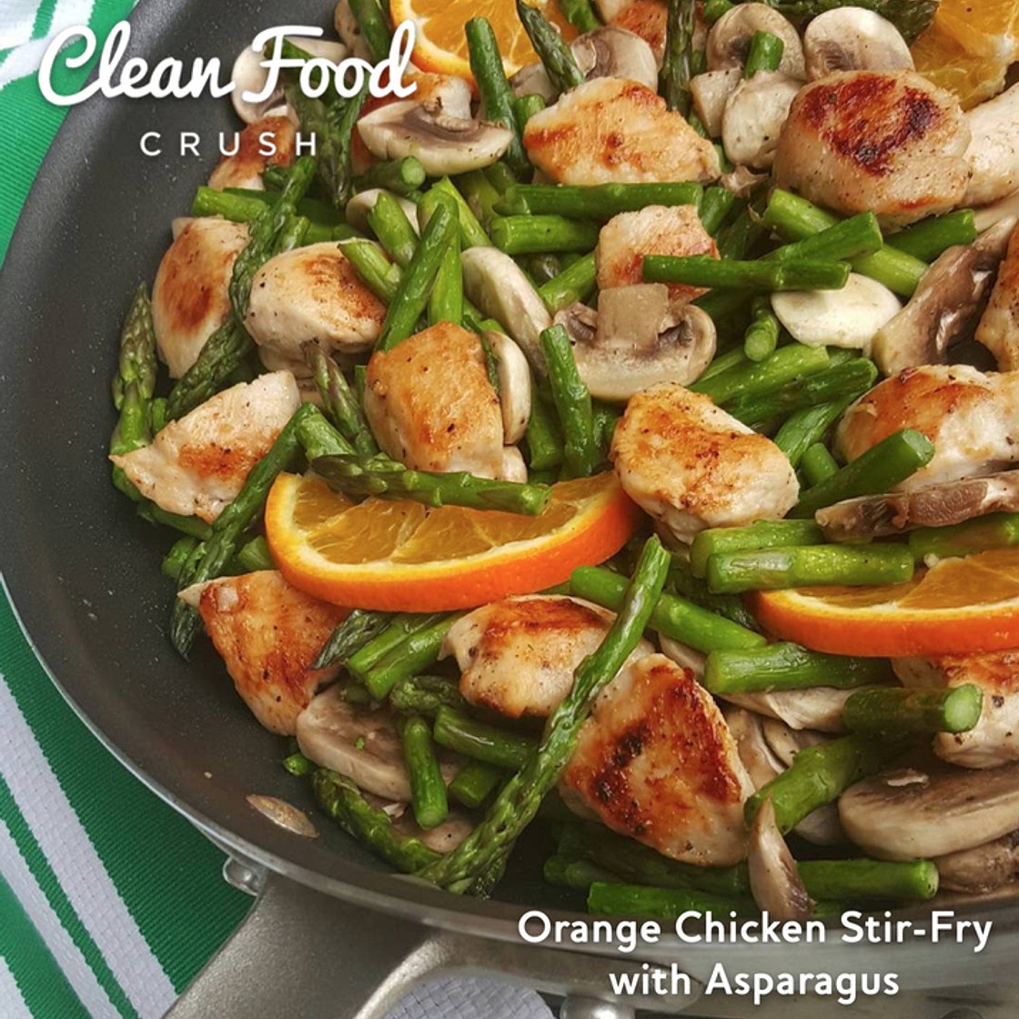 Orange Chicken Stir-Fry with Asparagus