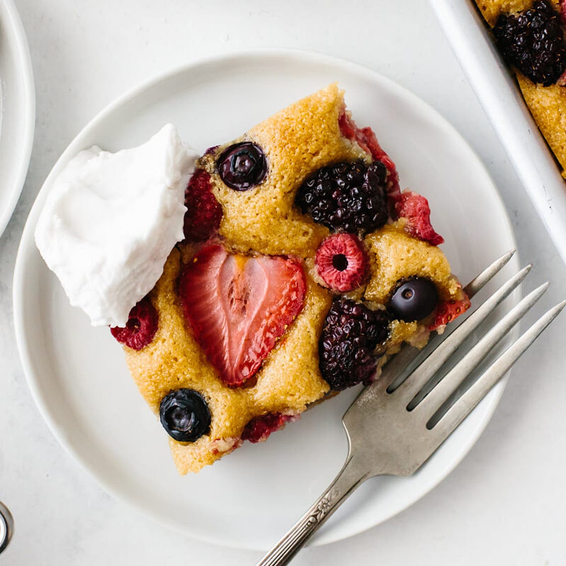 Berry Sheet Cake (gluten-free, dairy-free)