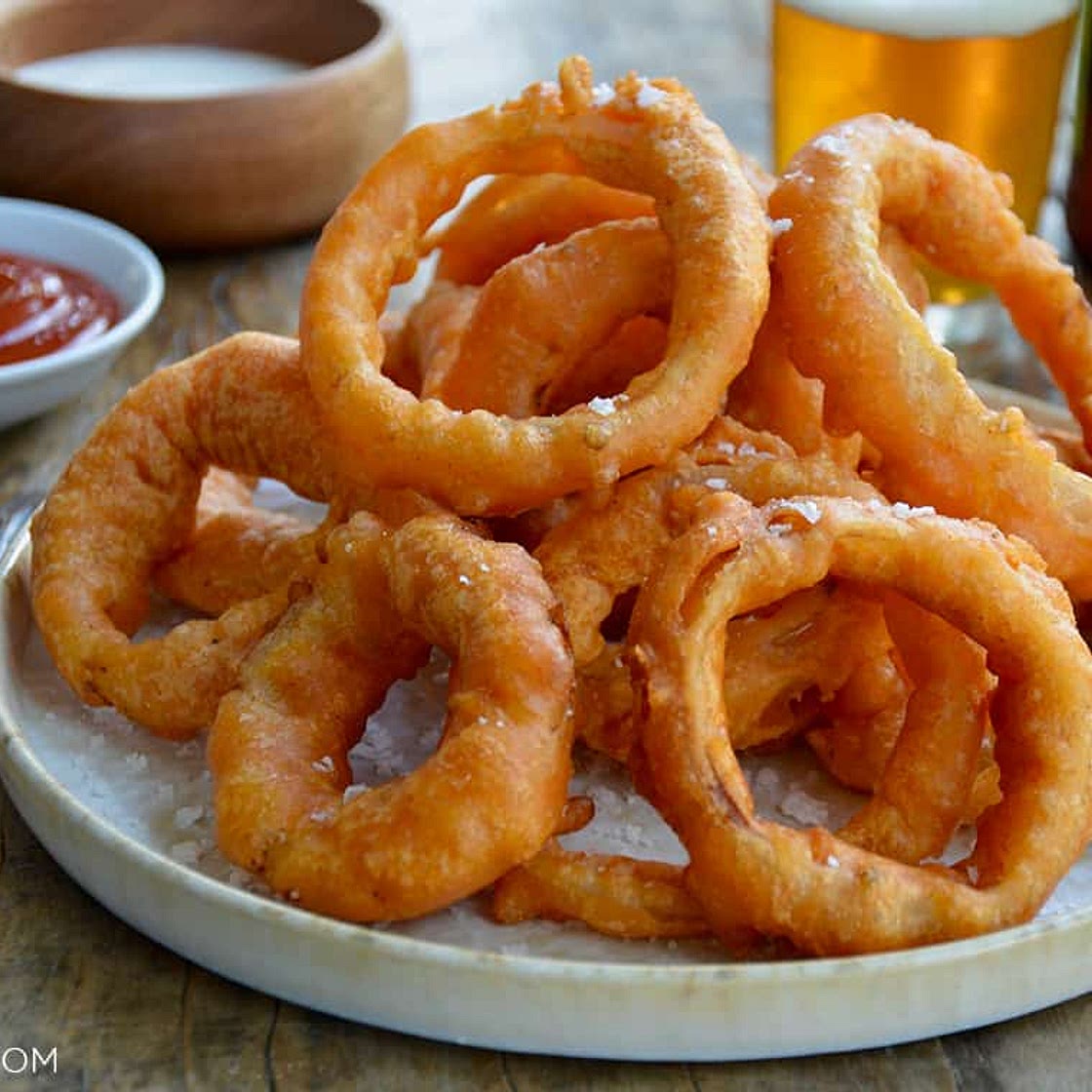 Beer-Battered Onion Rings