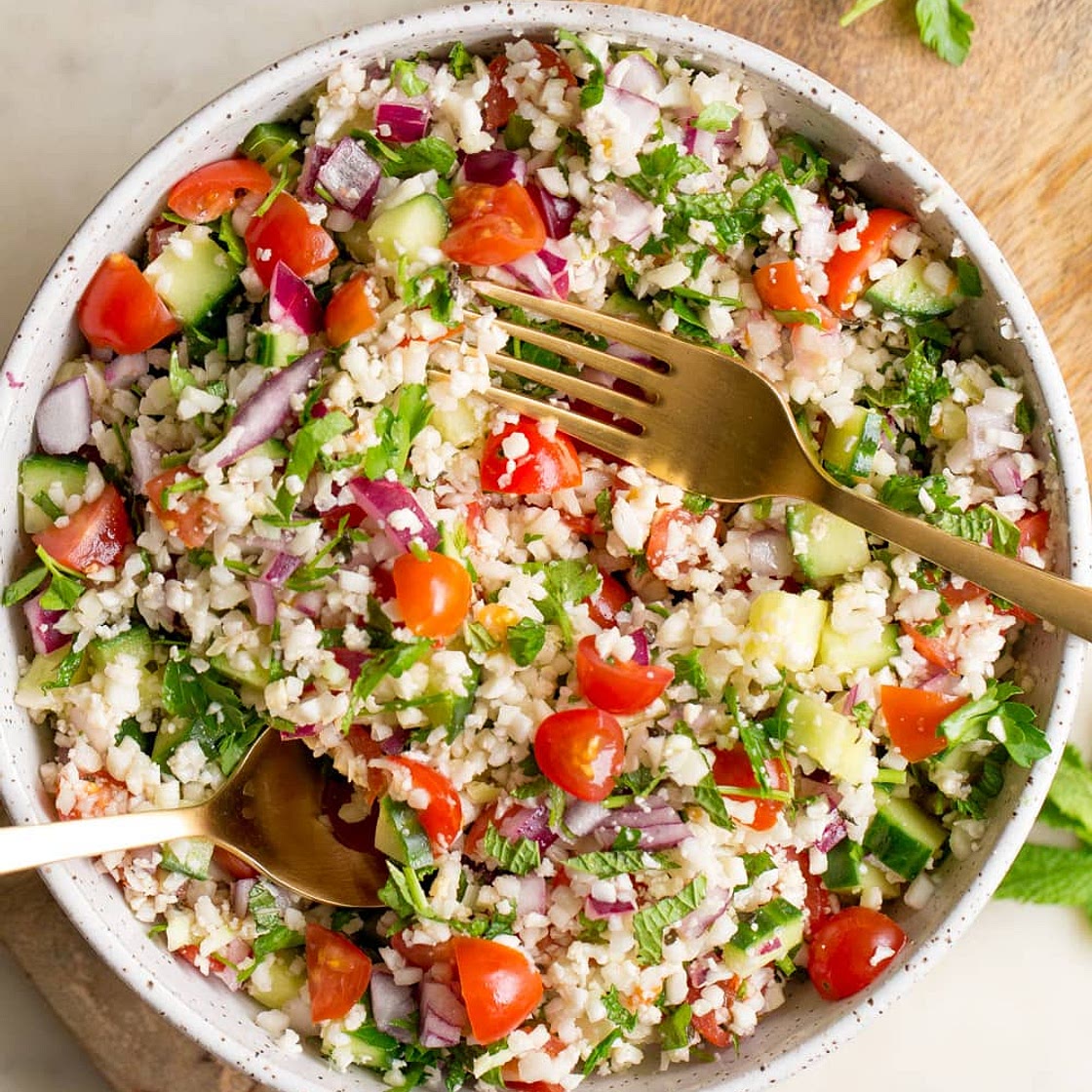 Cauliflower Rice Tabbouleh