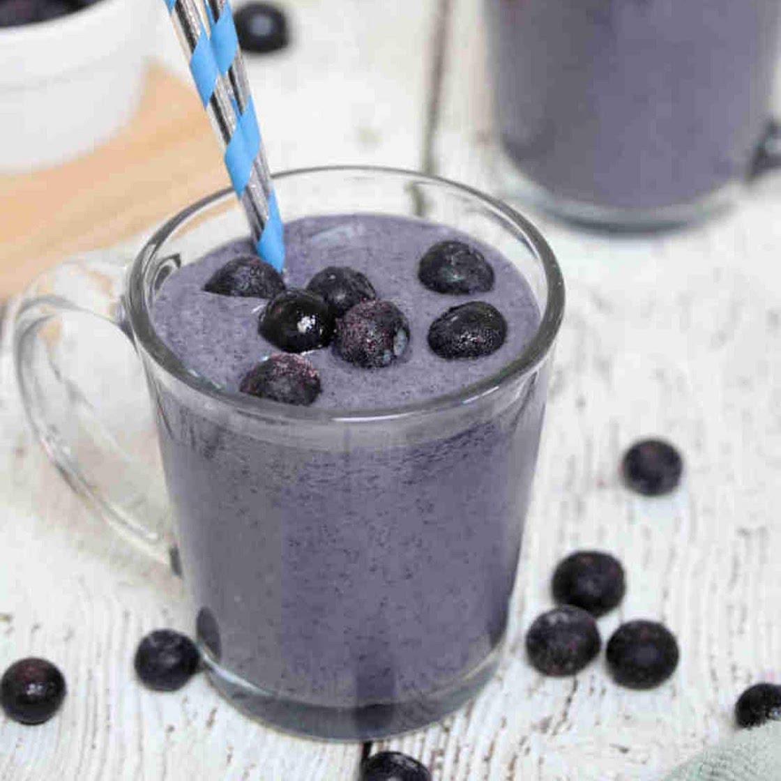 Creamy Blueberry Protein Shake