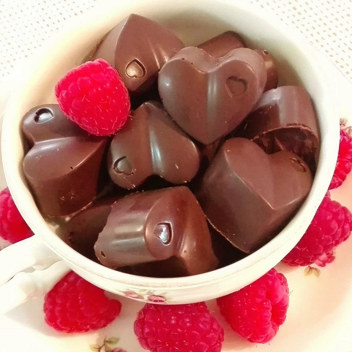 Receita de Bombom trufado de framboesa