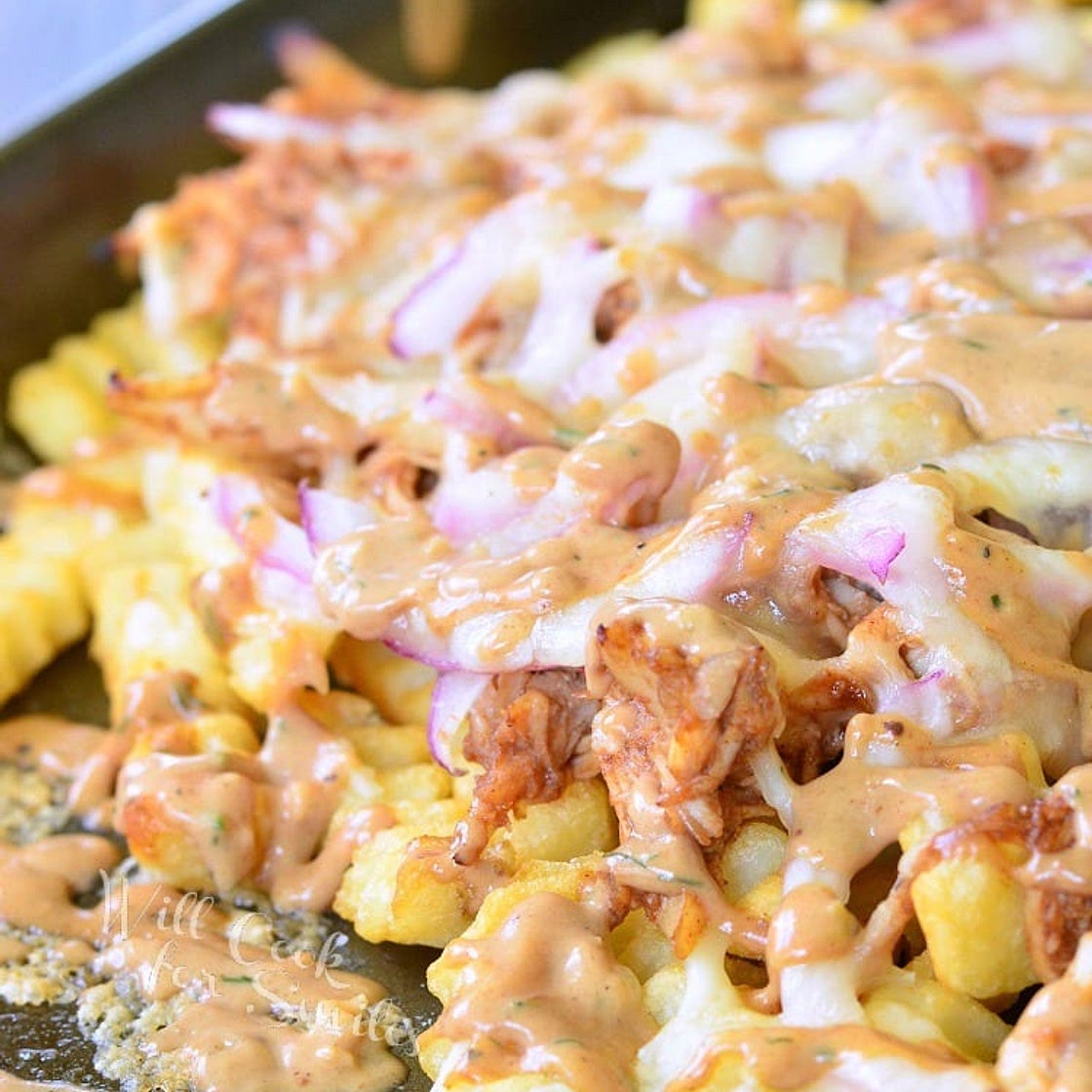 BBQ Ranch Chicken Loaded Fries