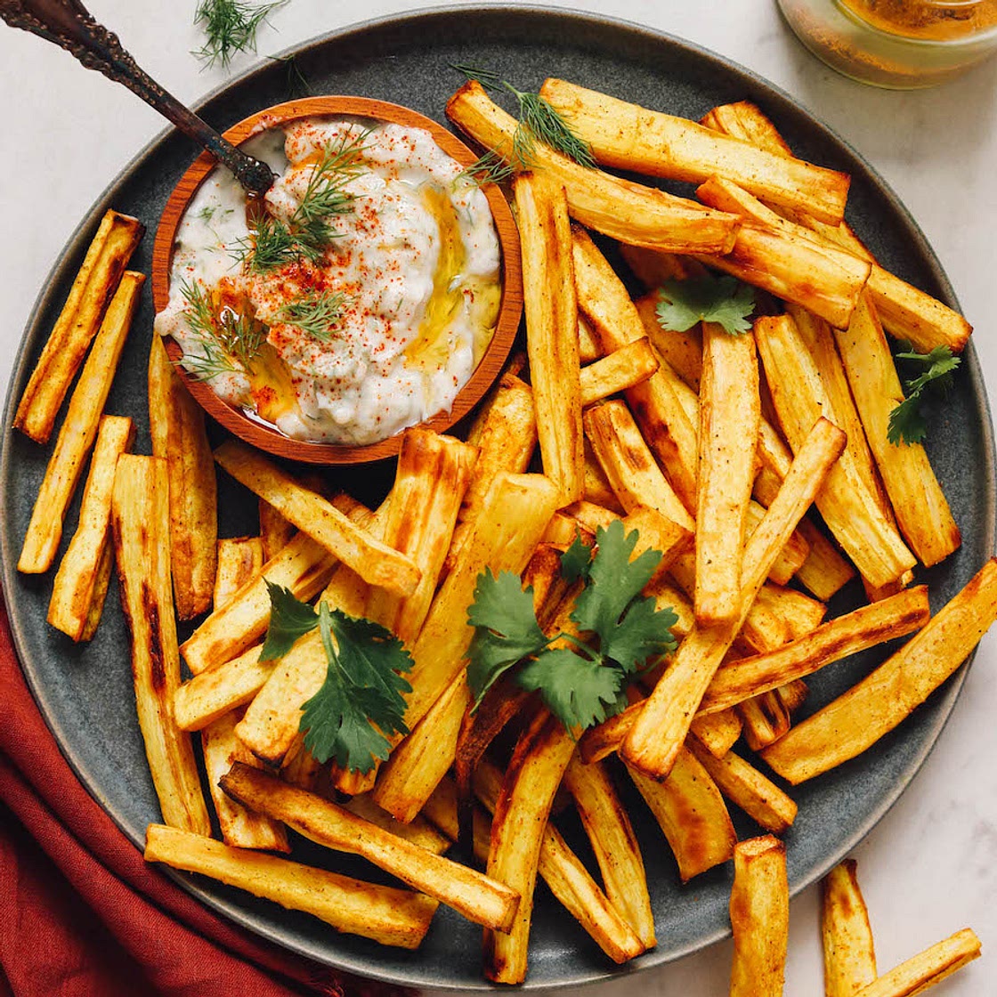 Curry Roasted Parsnip Fries