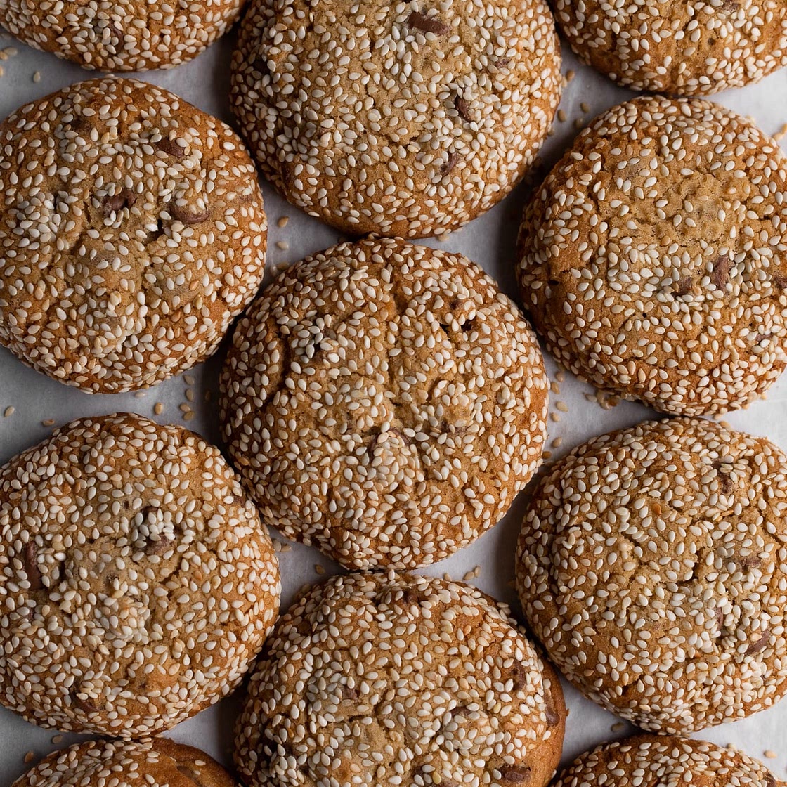 Tahini Chocolate Chip Cookies