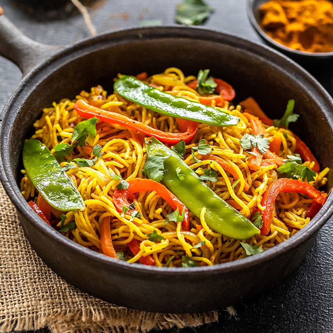 Instant Pot Vegetarian Singapore Noodles