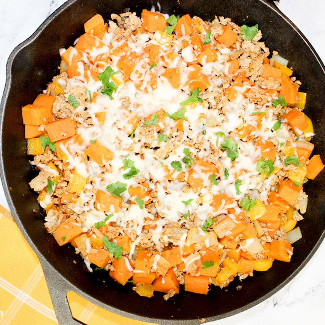Ground Turkey Sweet Potato Skillet