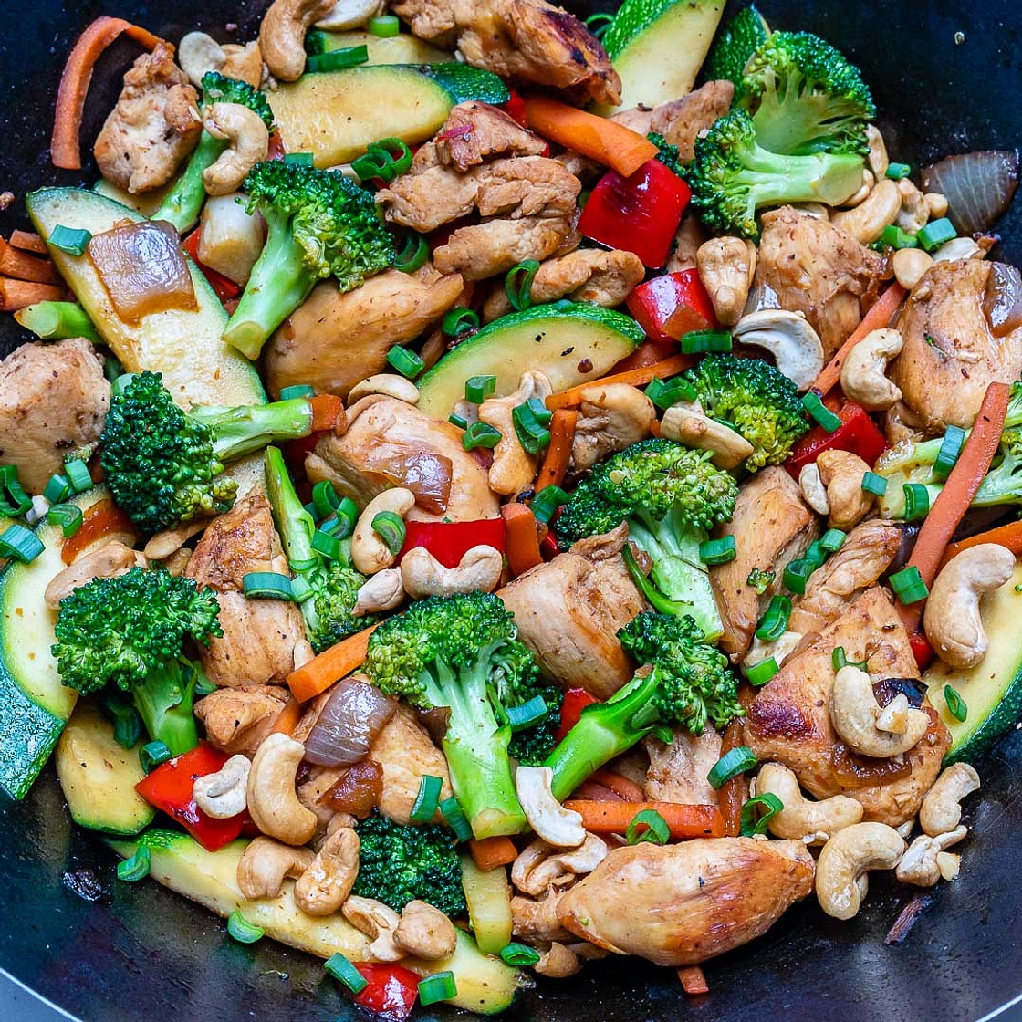 Cashew Chicken + Veggie Stir Fry