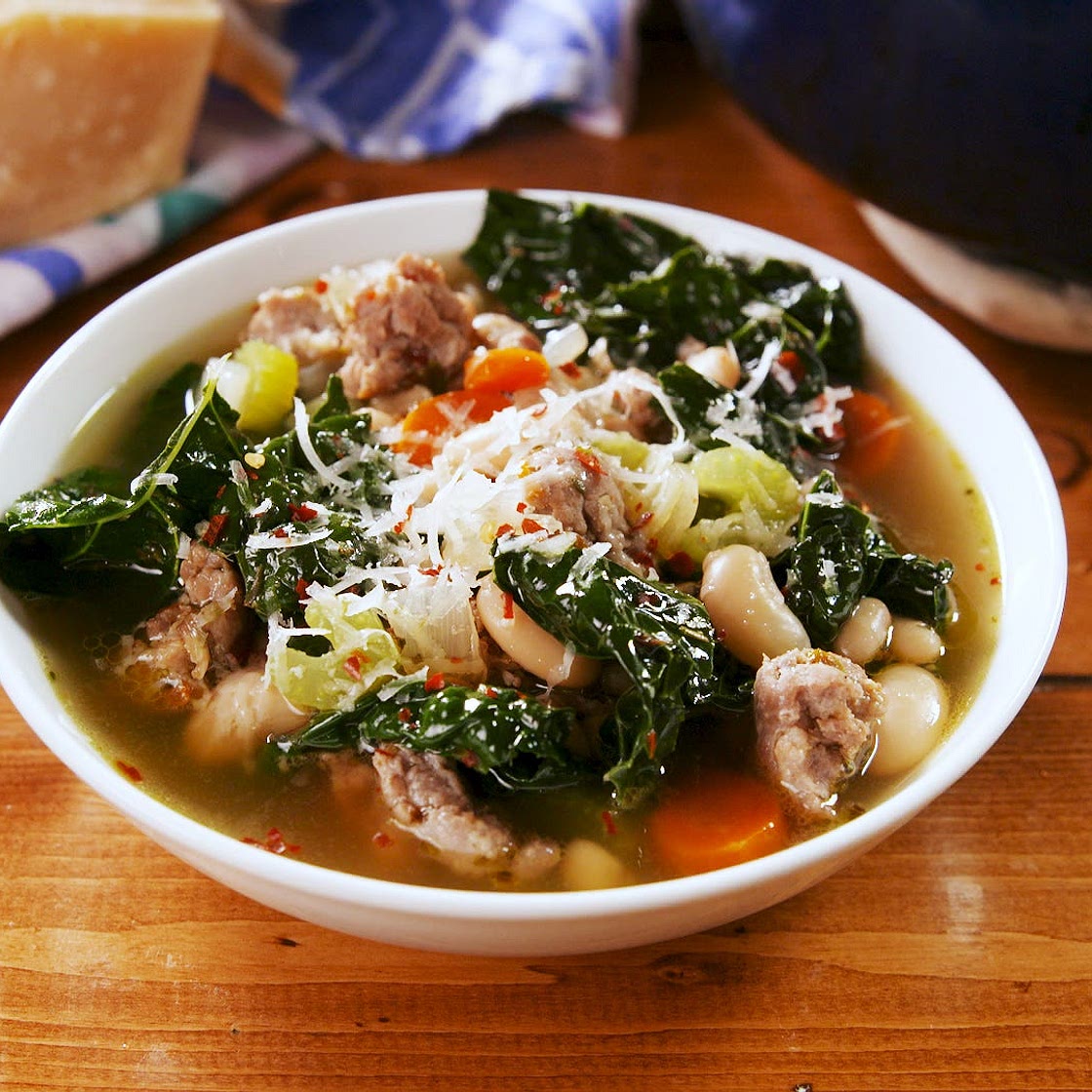 Sausage White Bean & Kale Soup