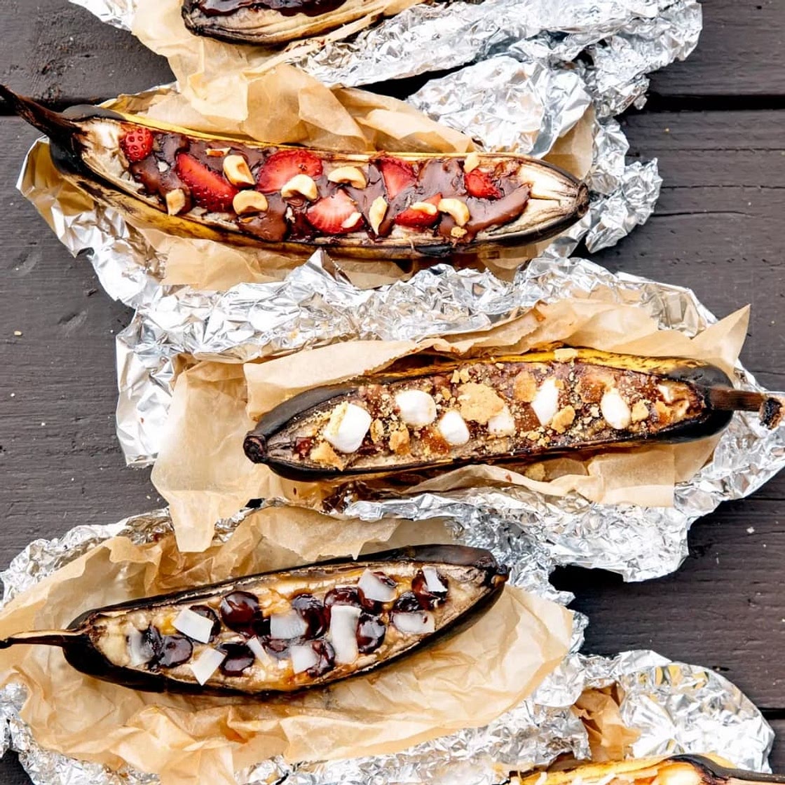 Campfire Banana Boats