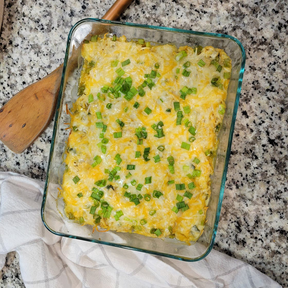 Skinny Green Chicken Enchilada Bubble Up