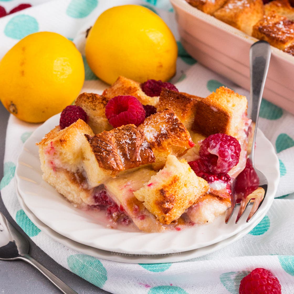 Lemon and Raspberry French Toast Bake