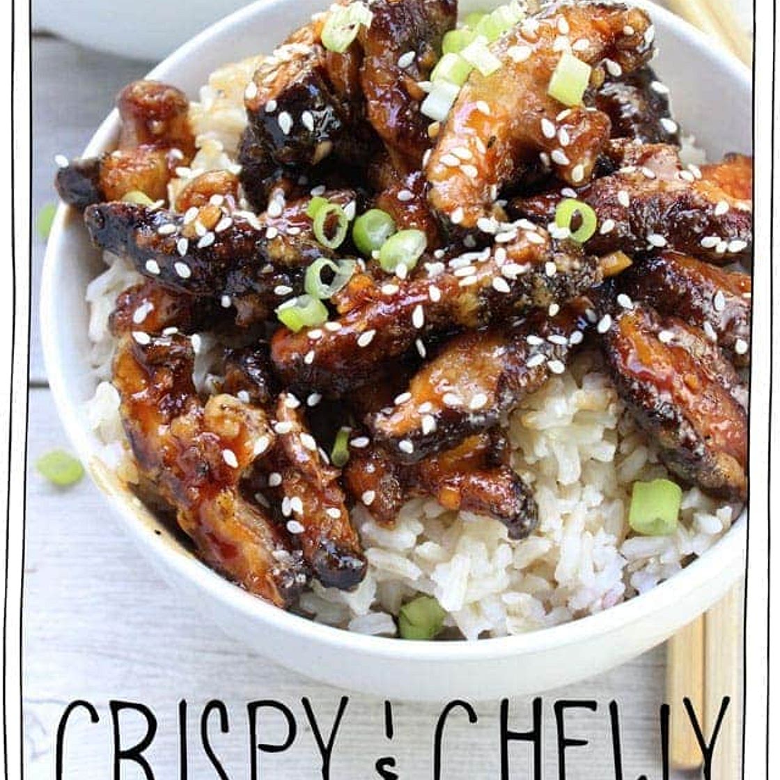 Crispy & Chewy Sesame Shiitake