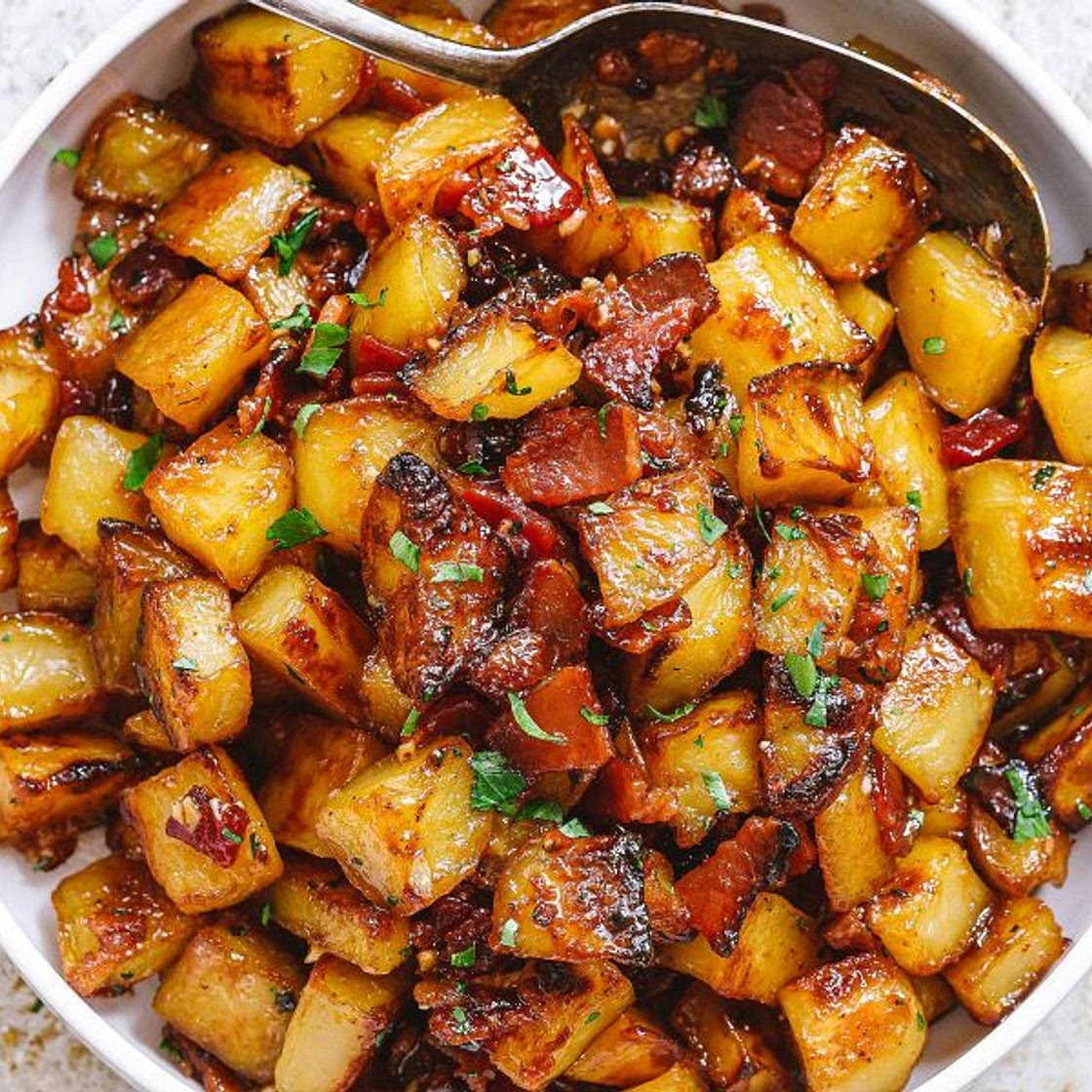 Honey Bacon Roasted Potatoes
