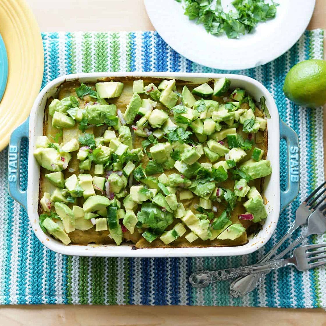 Green Enchilada Casserole with Chicken (AIP, Paleo, Whole30, Gluten-Free)