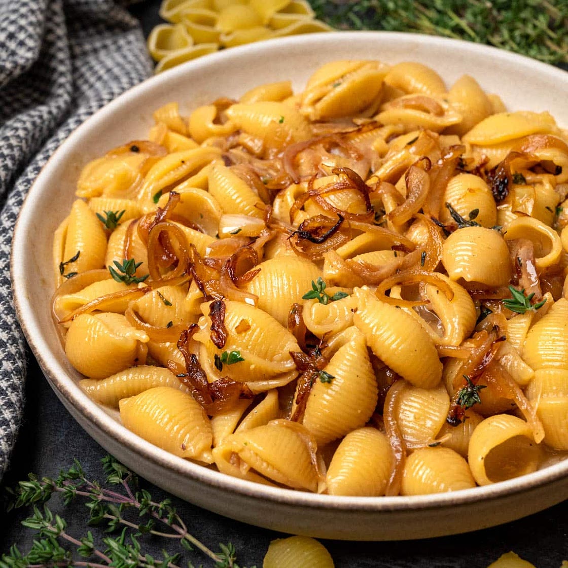 Vegan French Onion Pasta