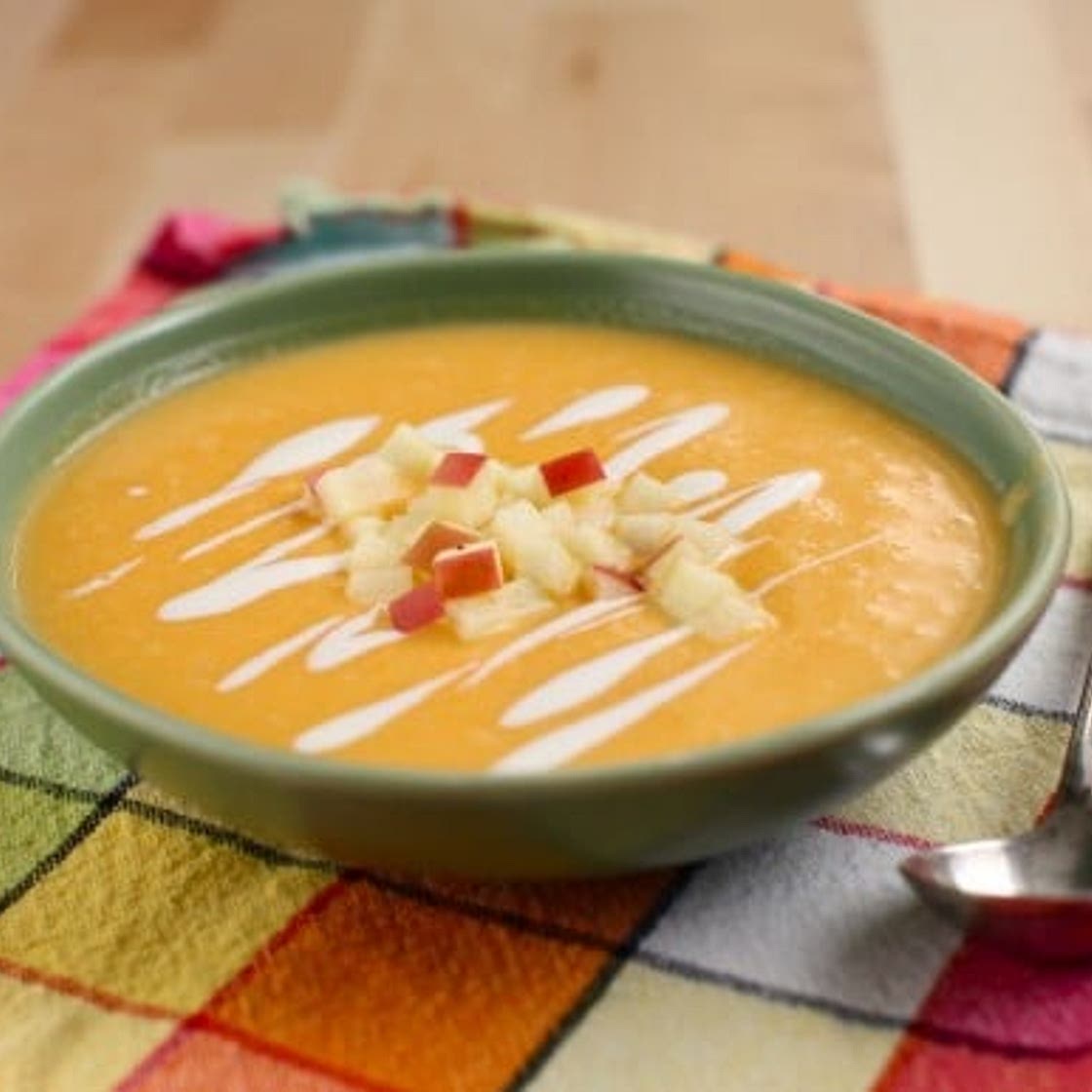 5-ingredient Butternut Squash & Apple Soup (sous vide)