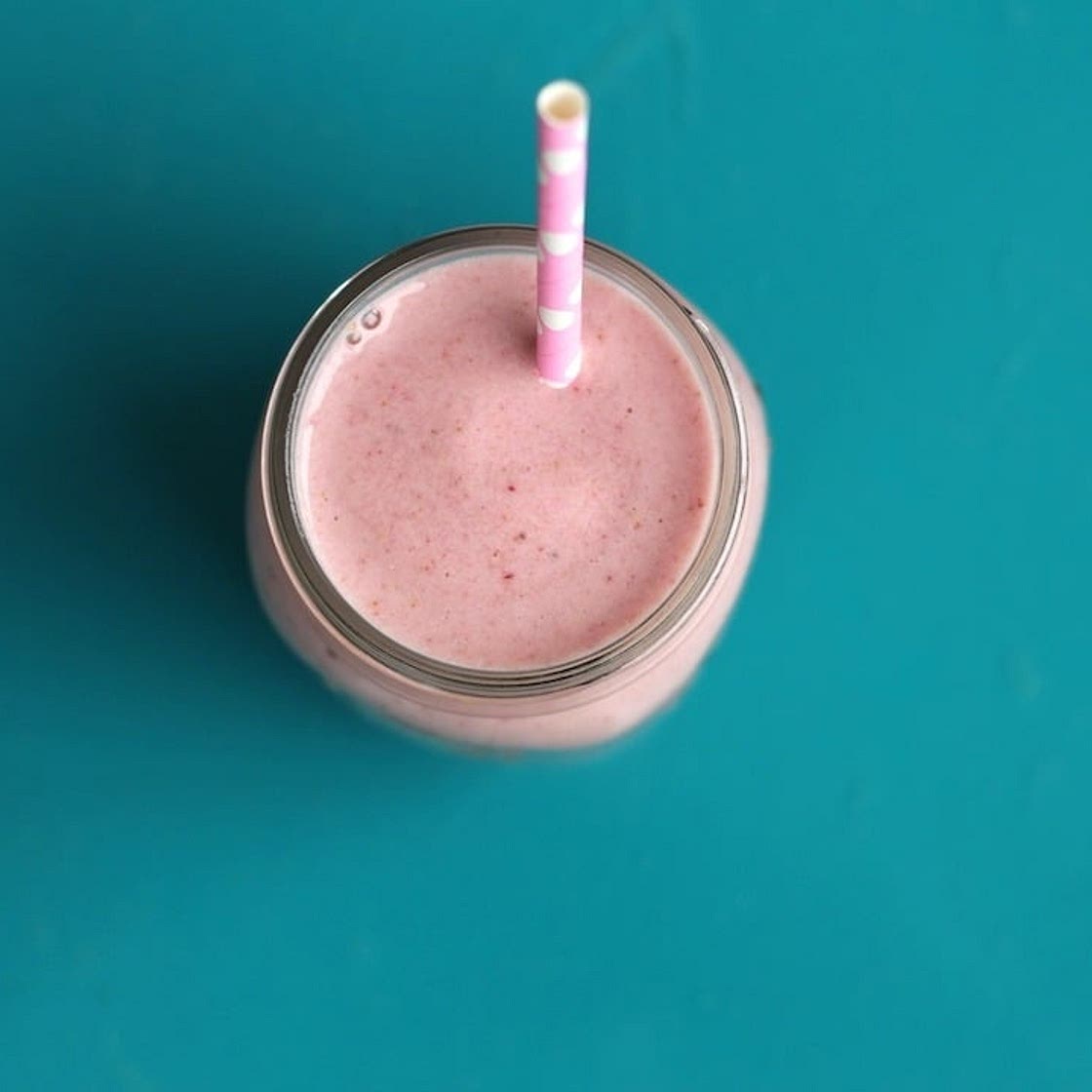 Thick & Creamy Strawberry Banana Protein Shake