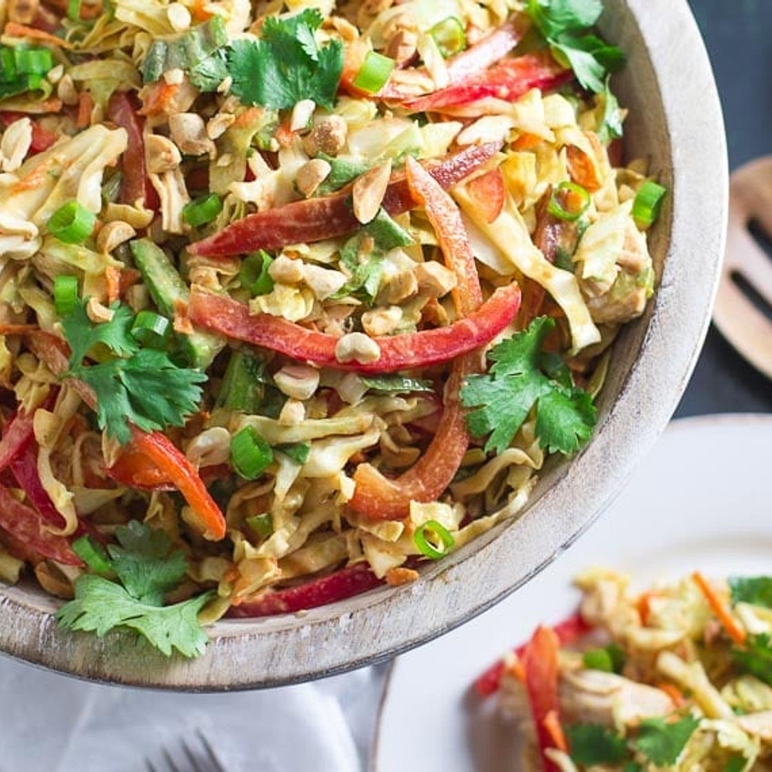 Low FODMAP Asian Chicken Salad
