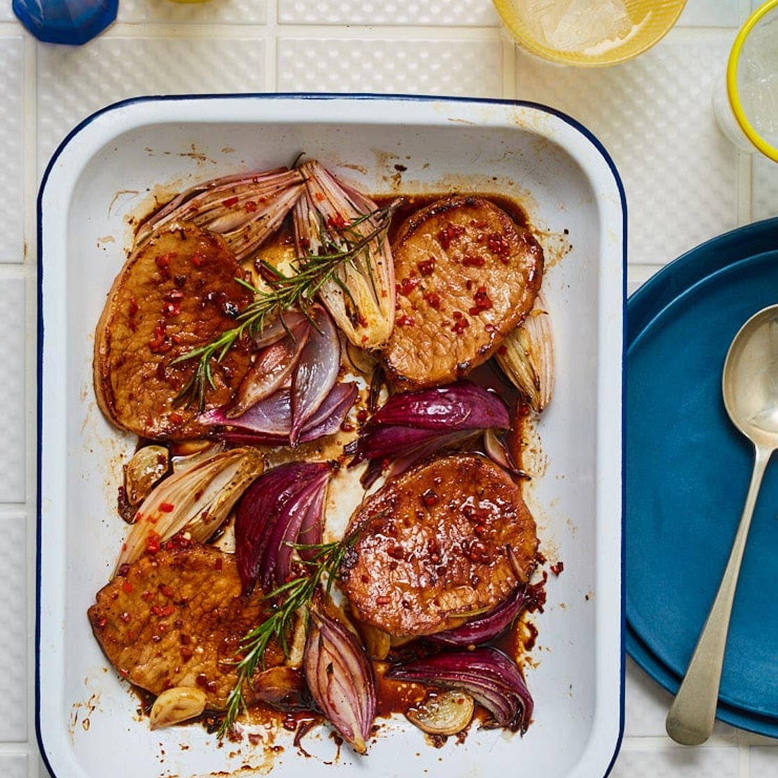 Balsamic Glazed Pork | Slimming & Weight Watchers Friendly