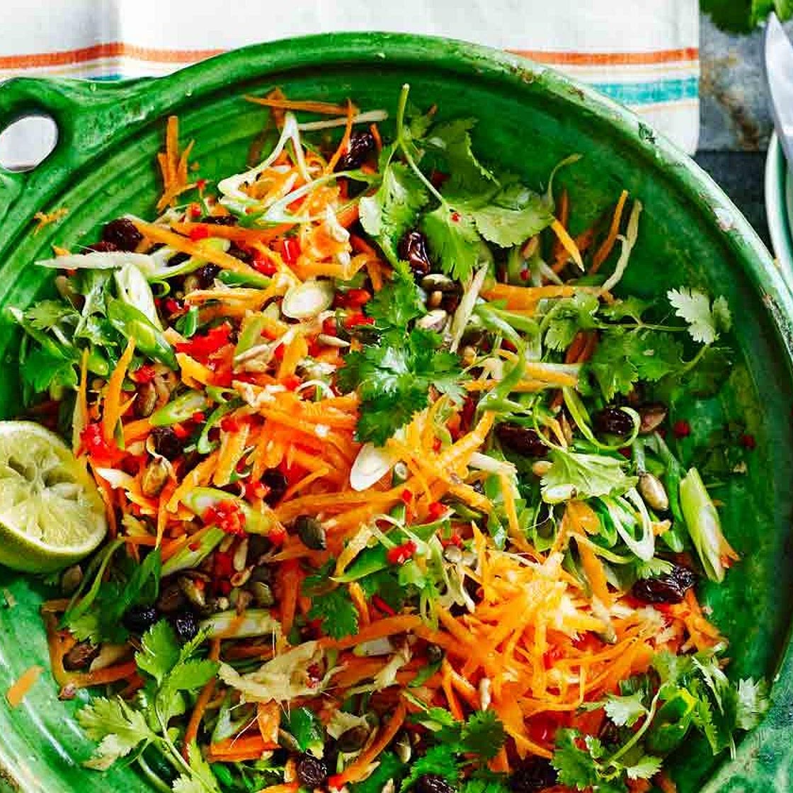 Zingy carrot salad