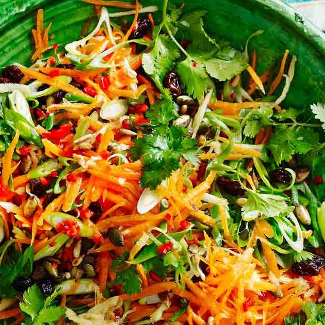 Zingy carrot salad