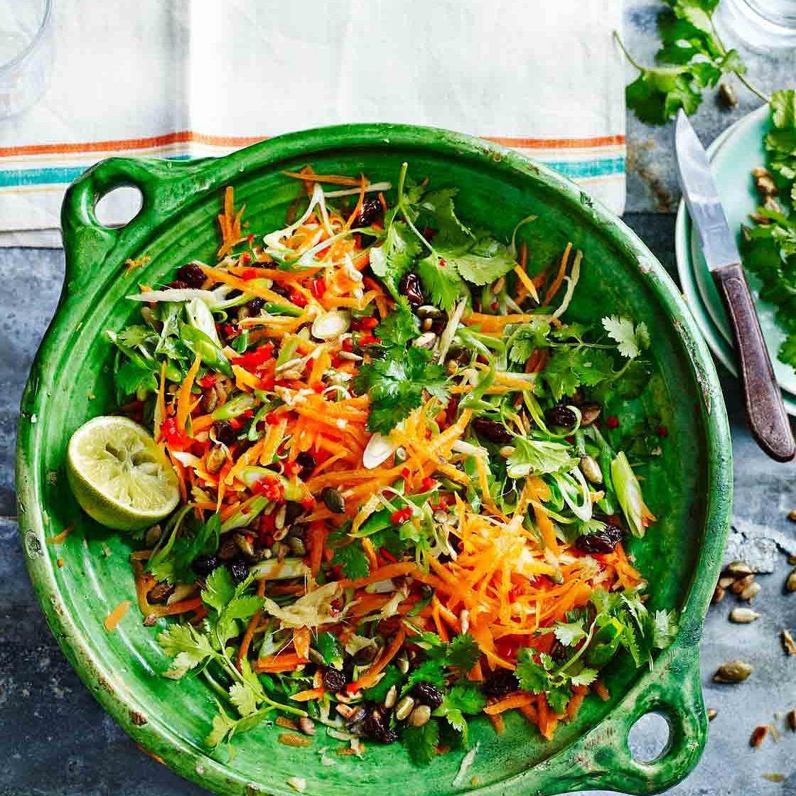 Zingy carrot salad