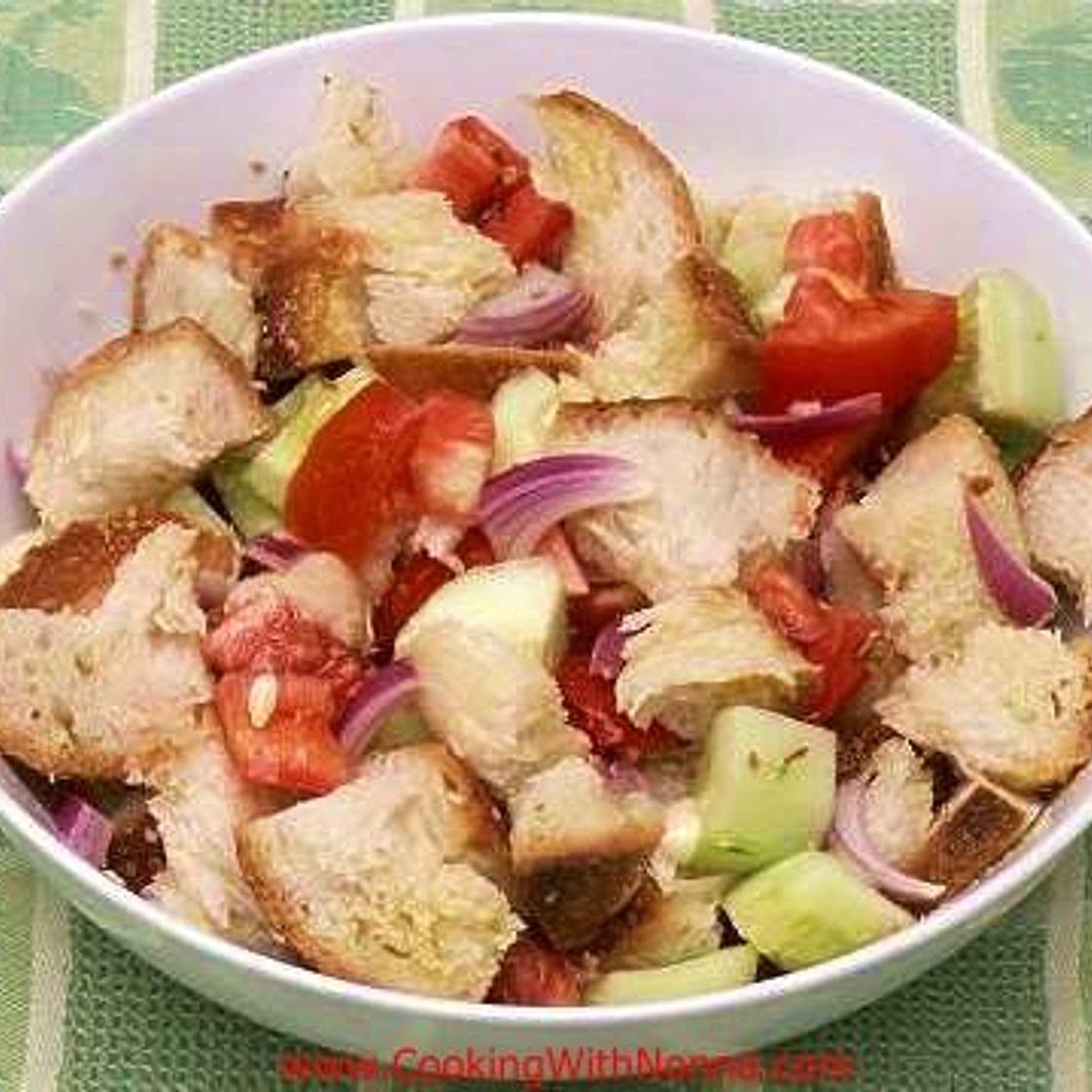 Cold Bread Salad - Cialledda