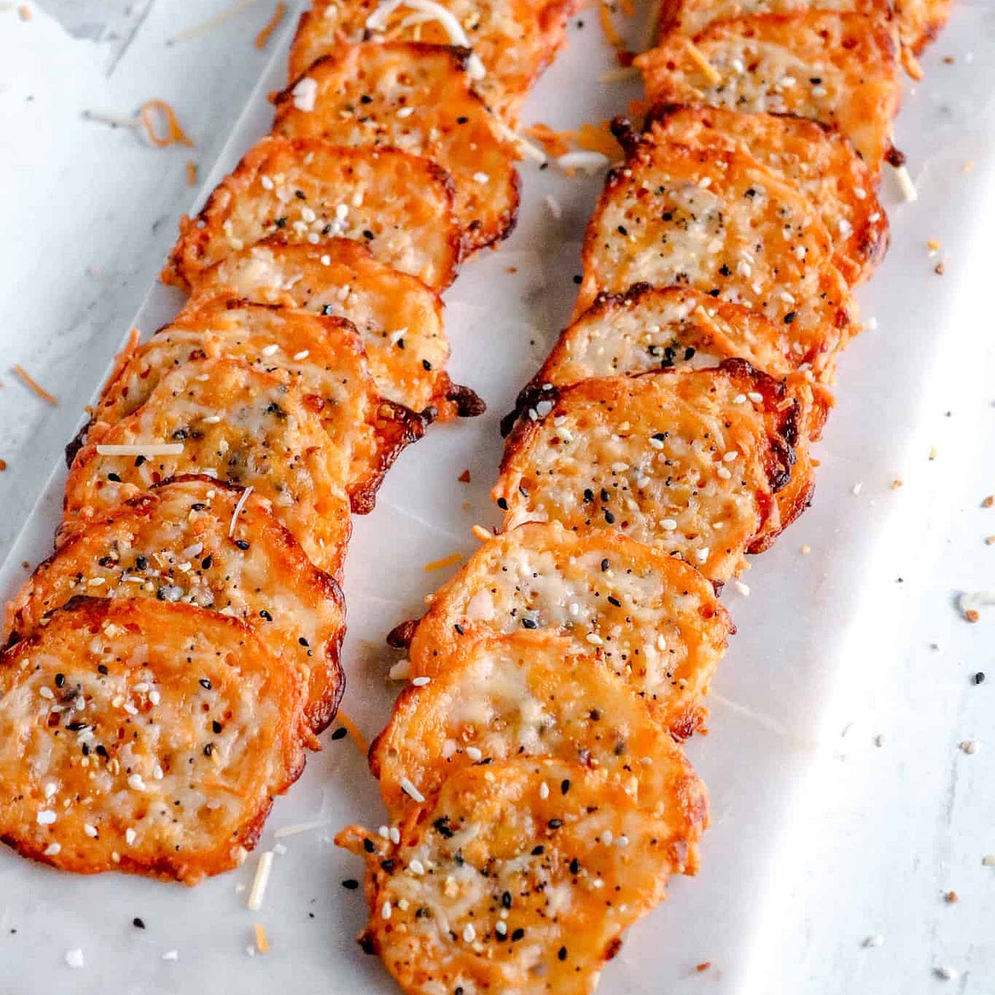 KETO EVERYTHING BAGEL CHEESE CHIPS RECIPE