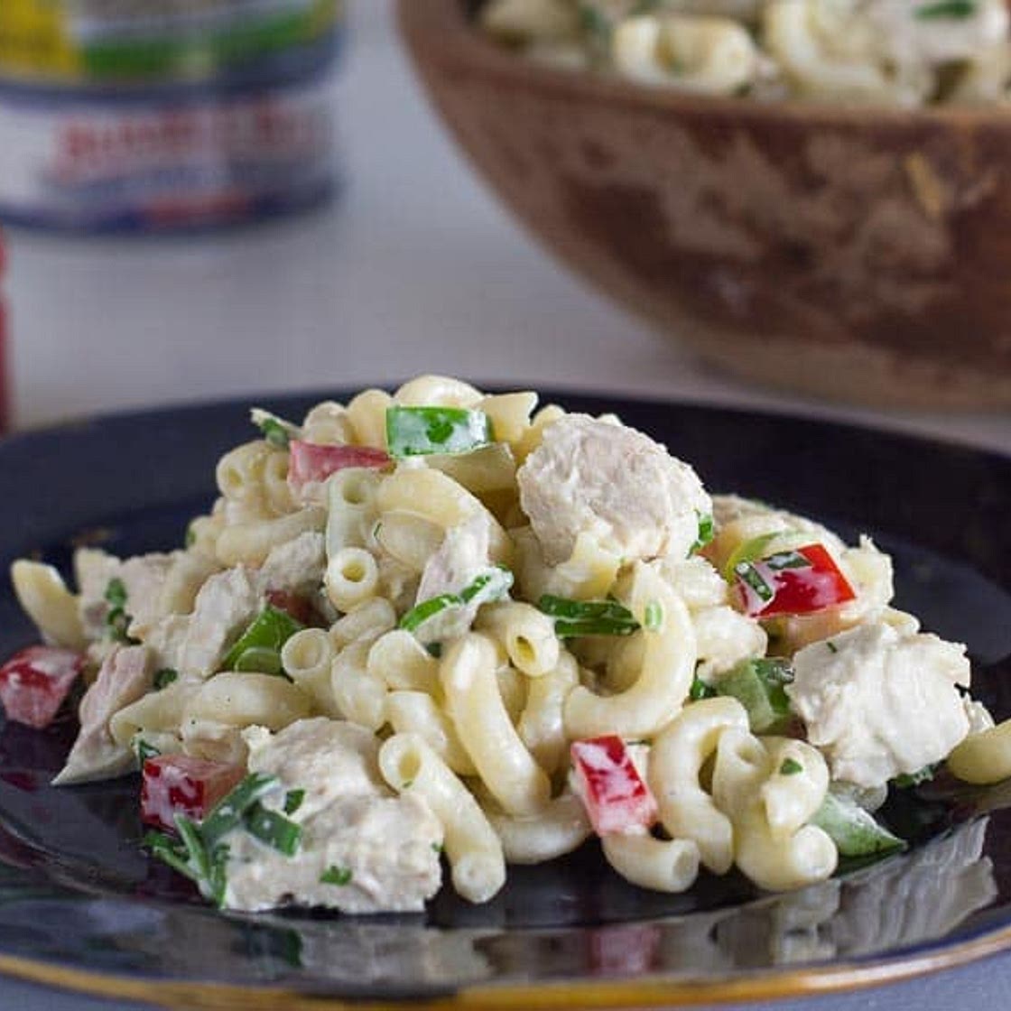 Low FODMAP Tuna Macaroni Salad