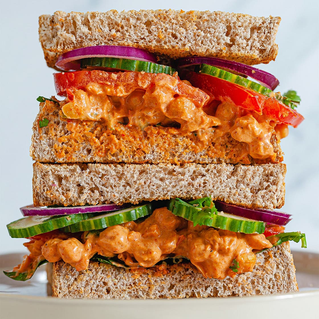 Chickpea Masala Sandwich