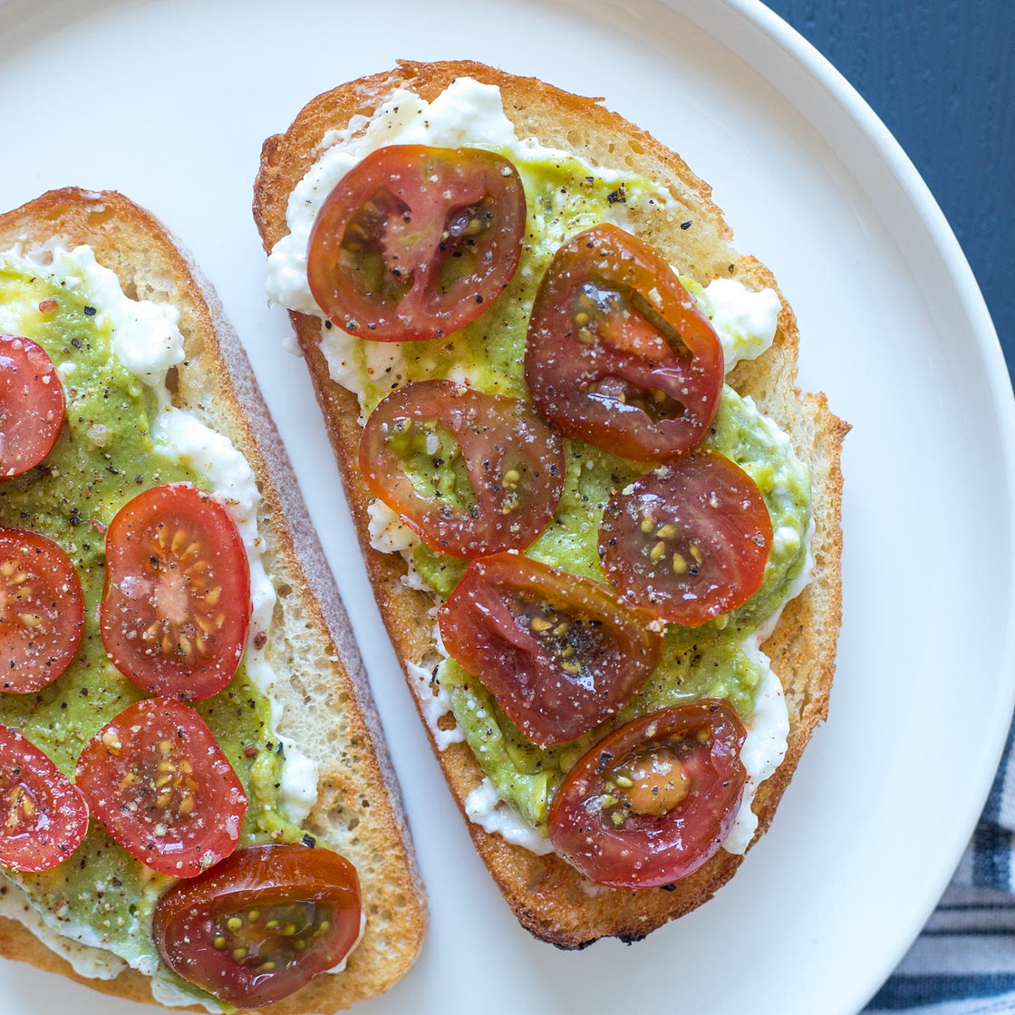 Cottage Cheese Avocado Toast Recipe