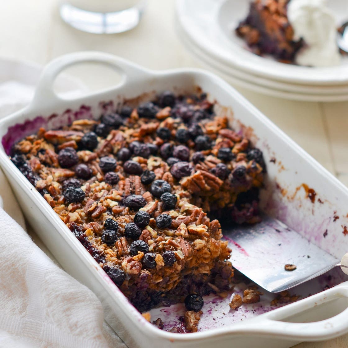 Blueberry Pecan Baked Oatmeal