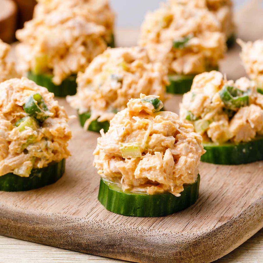 Life-changing Chicken Salad Bites (High Protein Snack)