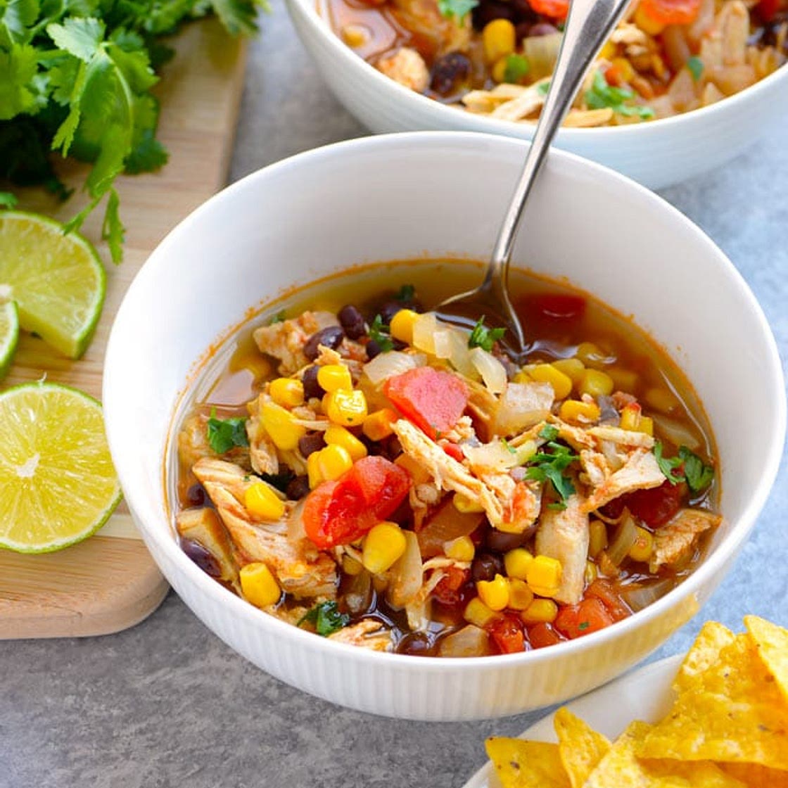 Chicken Tortilla Soup in the Instant Pot