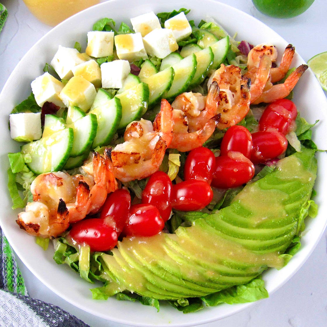 Grilled Shrimp Salad with Apricot Vinaigrette