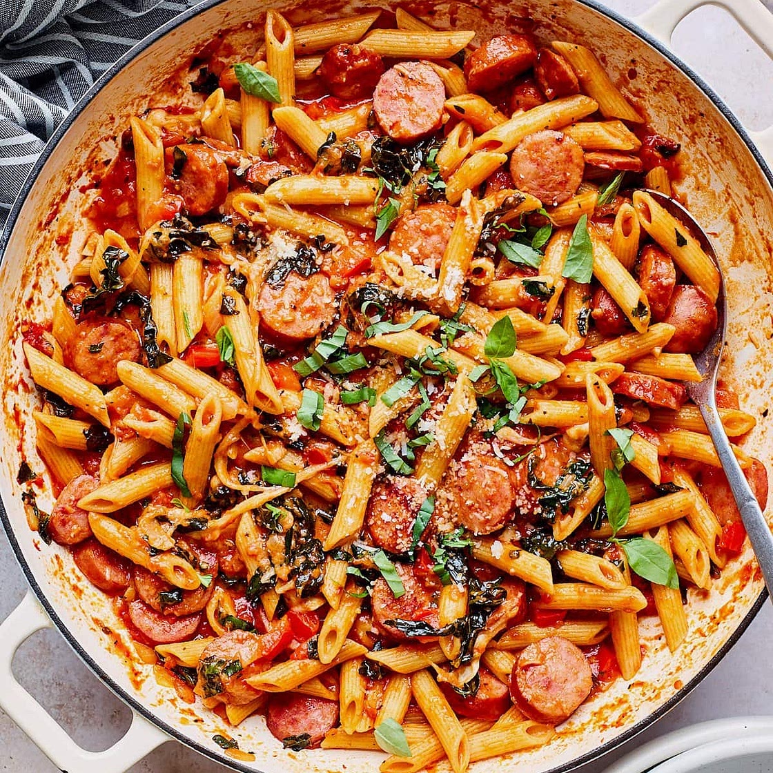 One Pot Sausage Pasta