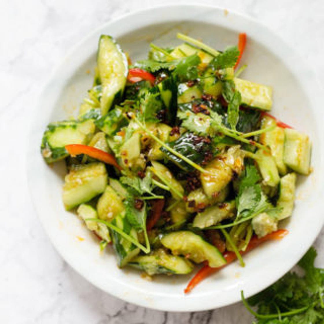 Smashed Cucumber Salad