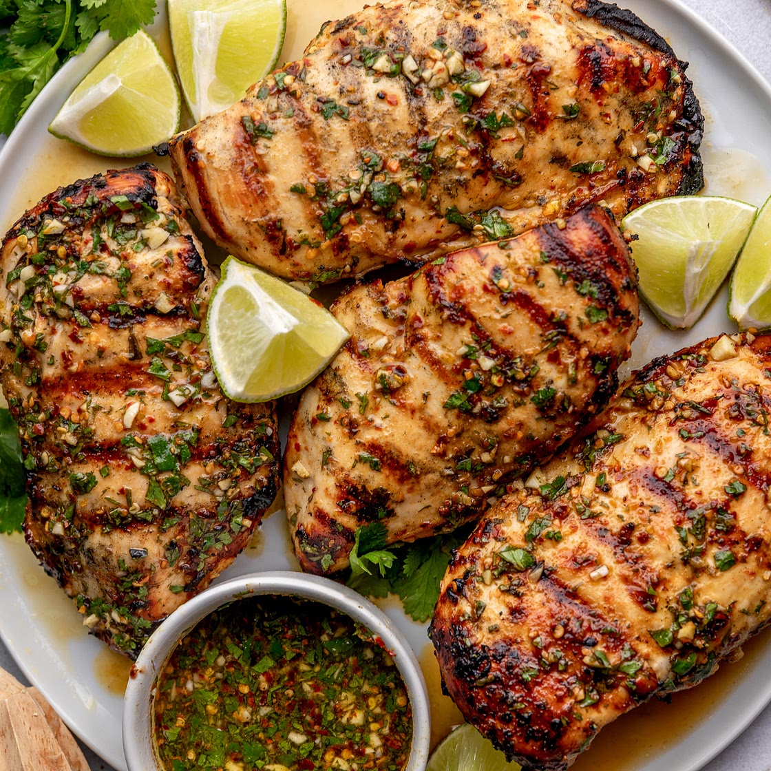 Grilled Chili Cilantro Lime Chicken