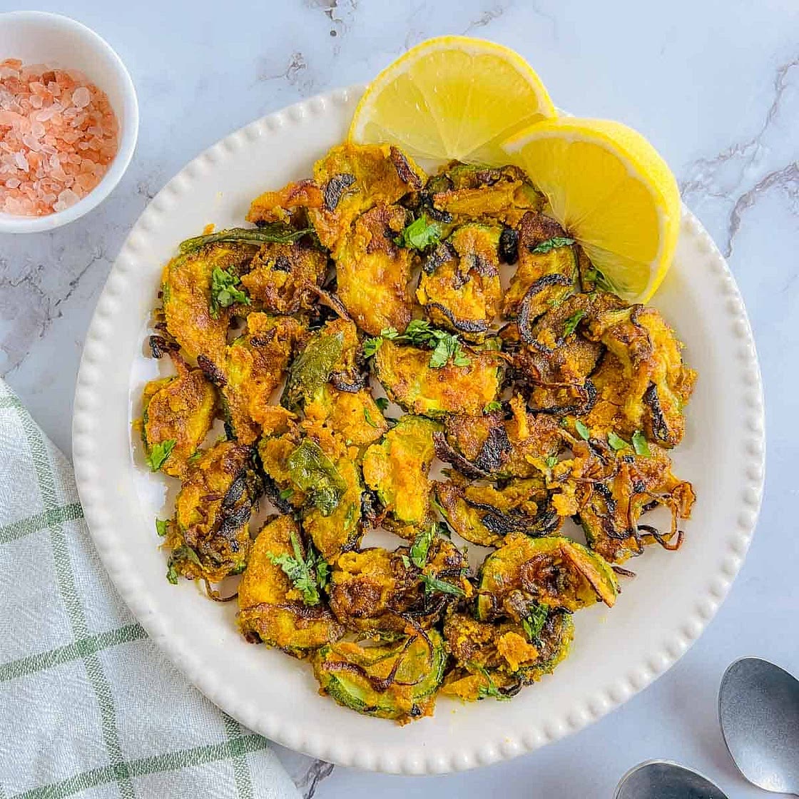 Zucchini Stir Fry with Chickpea Flour