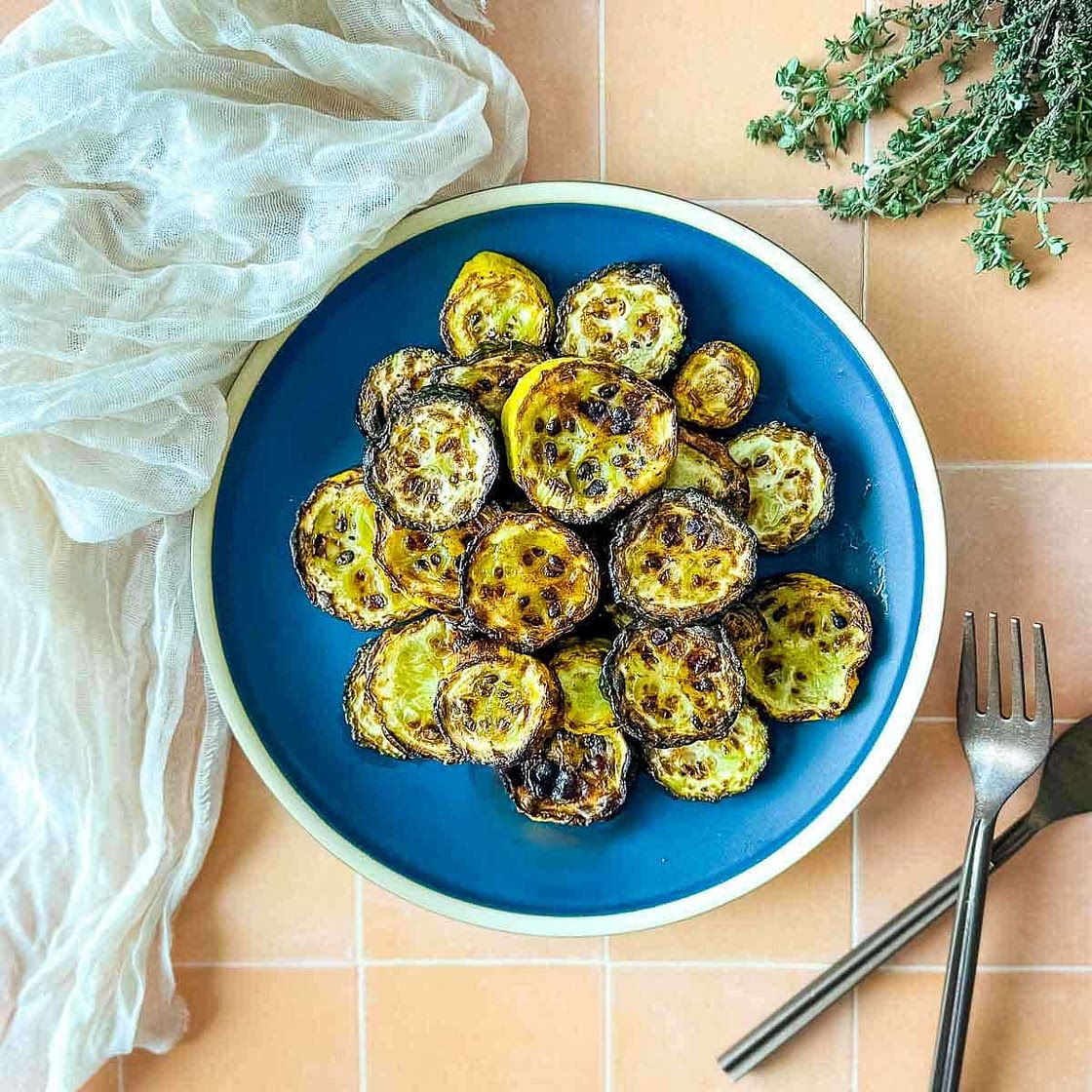 Easy Air Fryer Zucchini and Squash