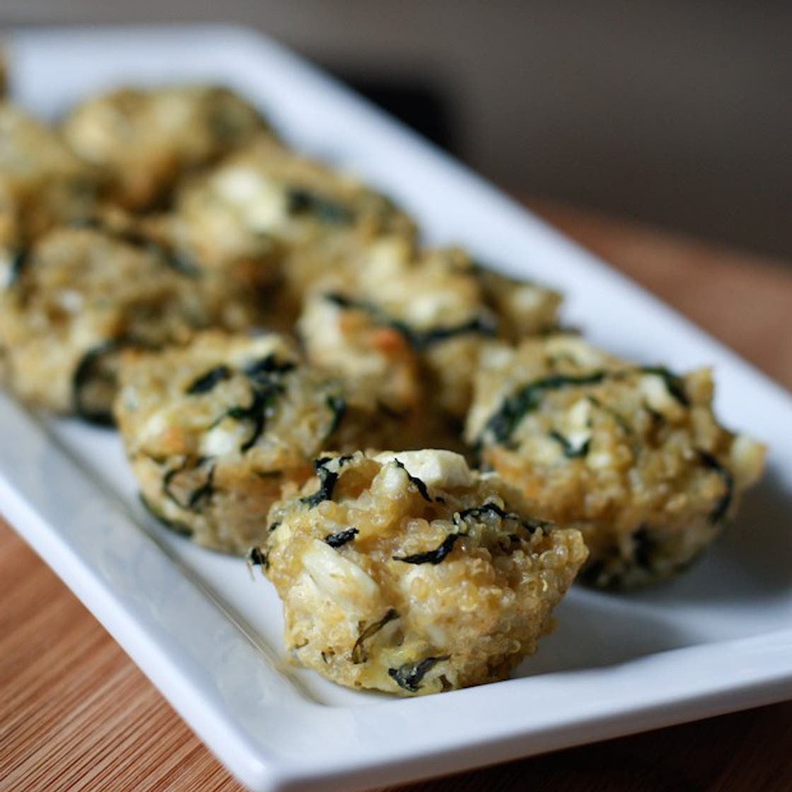 Spinach and Feta Quinoa Bites