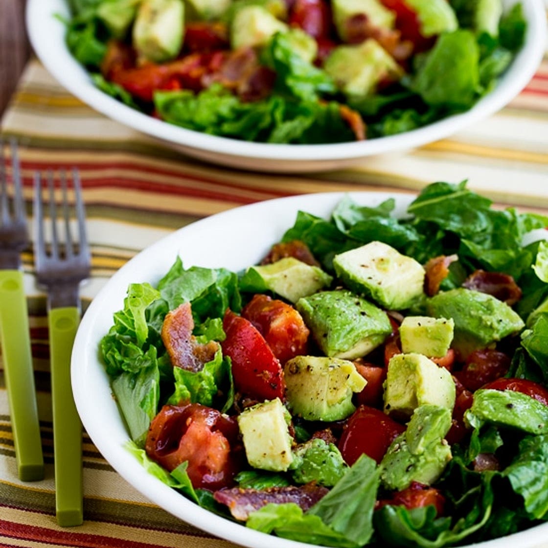 Bacon, Lettuce, Tomato, and Avocado Salad