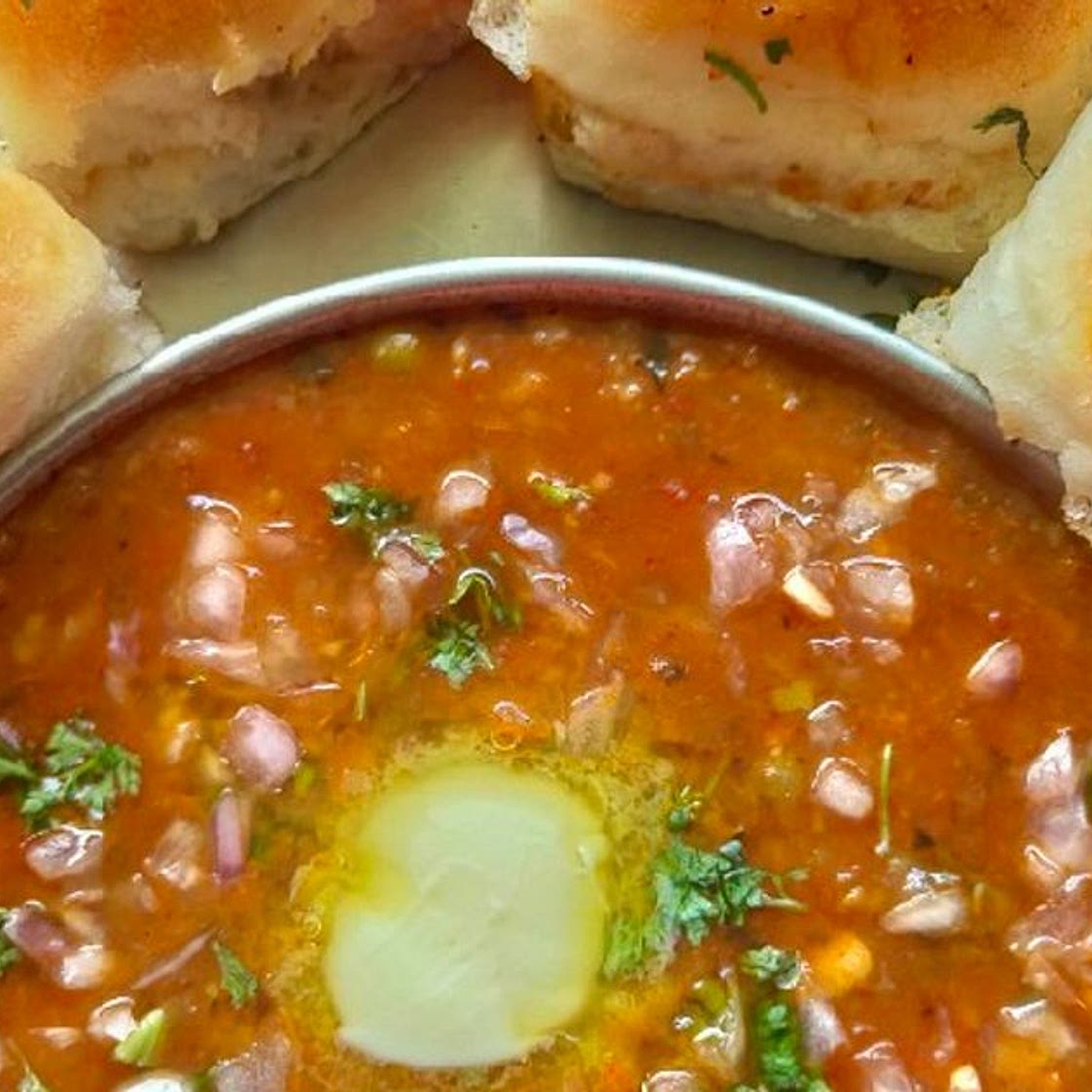 बटर पावभाजी (butter pavbhaji recipe in hindi)
